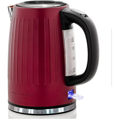 OVENTE 1.7L Black BPA-Free Electric Kettle, Fast Heating Water