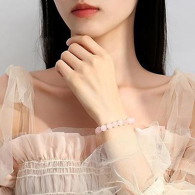 Natural Quartz Inspirational Stretch Bracelet By Pink Box - Yahoo