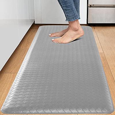 Kitchen Mat Anti Fatigue Mat, Non Slip Kitchen Rugs and Mats Waterproof  Memory Foam Kitchen Rug, Standing Desk Mat Cushioned Floor Mats for