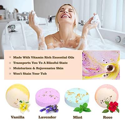 Bubble Bath Pillow for Tub With 6 Suction Cups: at Home Spa Bathtub Pillow  Headrest. Self-care Gifts for Women, Relaxing Bath Gift Set 