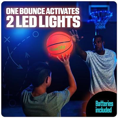 OMOTIYA LED Light Up Soccer Ball - Glow in The Dark Soccer Balls Size 5 -  Sports Gear Soccer Gifts for Boys & Girls 8-12+ Year Old - Kids, Teens