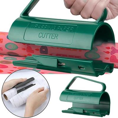 Wrapping Paper Cutter - Gift Wrapping Paper Cutter, Simple Fast and Safe  Roll Cutter, Finger Safety Cutter, Paper Coupon, Christmas Gift New Years Wrapping  Paper Cutter Tools (Green) - Yahoo Shopping
