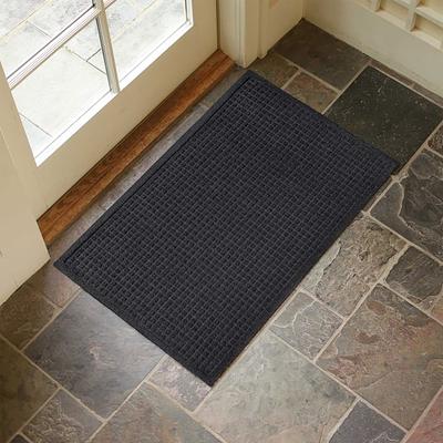 Mohawk Home Waffle Grid Impression Brown 36 in. x 48 in. Recycled