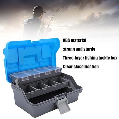 HERCHR 3 Layers Tackle Box Fishing Tray Tackle Box Premium Large