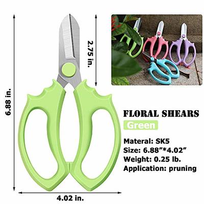 KAJUDA 8 Pruning Shears, Professional Bypass Garden Shear Hand Pruners  Gardening Shears Clippers for Plants, Flower Cutter Florist Scissors  Trimming