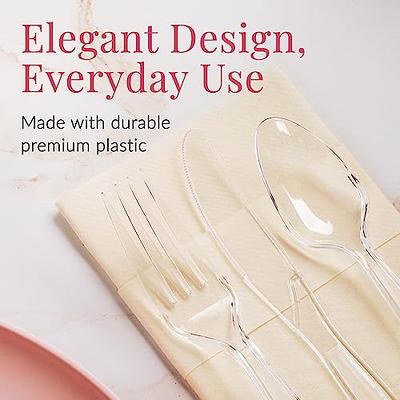 Plastic Cutlery Sets - Clear Flatware Sets