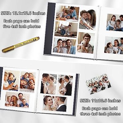 Photo Album Self Adhesive for 3X5 4X6 5X7 6X8 8X10 Pictures, 60 Sticky  Pages DIY