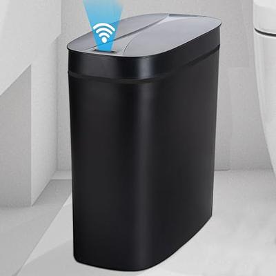 12L Black Smart Trash Can Waterproof Automatic Sensor Garbage Can for  Bathroom Kitchen Toilet Motion Sensor Trash Can Smart Home