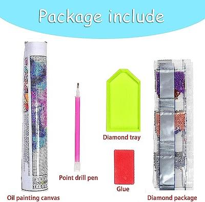 gemzono diamond painting kits for adults,lotusflower moon 5d diamond art  kits for kids beginner gem art full drill diamond do