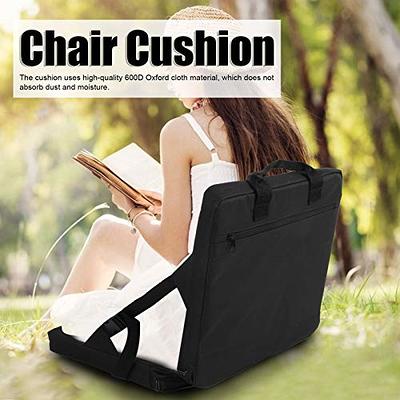 Folding Stadium Seat Cushion for Bleachers, Oxford Cloth Portable Bleacher Seat for Outdoor Sports, Size: 43, Gray