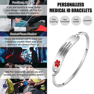 Divoti Rope Stainless Steel Medical Alert Replacement Bracelet