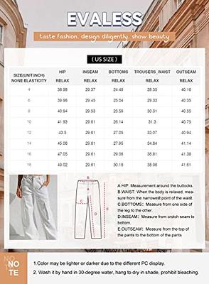 Hnewly Summer new casual cargo pants women's cotton high waist wide leg  pants 2024 female elastic waist trousers Straight cargo pants