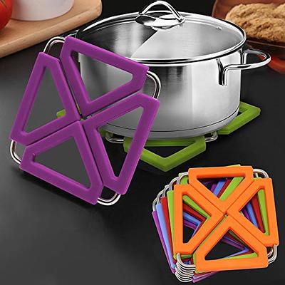 Rainbow Silicone Table Mat Coaster Hot Dishes Pot Holder Placemat  Multipurpose Pot Holders for Kitchen Heat Resistant Table Pads