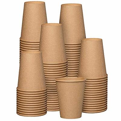 Comfy Package, White Paper 350gsm Hot Coffee Cups [100 Count - 16 oz.]