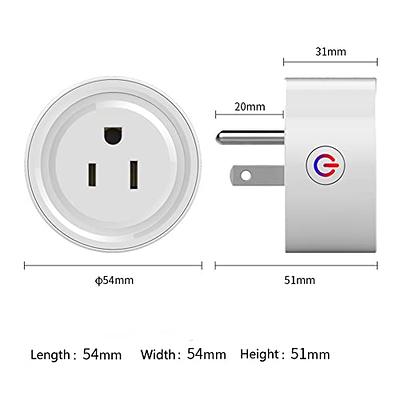 VOCOlinc Homekit Smart Plug Works with Alexa, Apple Home, Google Assistant, WiFi  Smart Plug That Work with Alexa, Electrical Timer Outlet Support Siri, No  Hub Required, 15A, 2.4GHz, 110～120V 3 Pack 