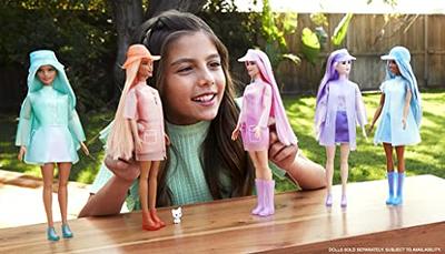 Barbie Color Reveal Doll & Accessories, Shimmer Series, 7 Surprises, 1  Barbie Doll (Styles May Vary)