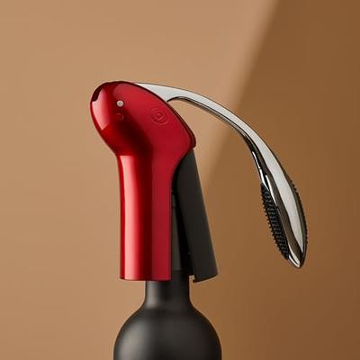 OXO Steel Vertical Lever Corkscrew with Removable Foil Cutter