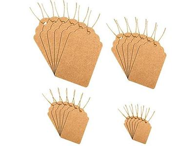 500 Pcs Price Tags with String Attached, Marking Tags Kraft Price