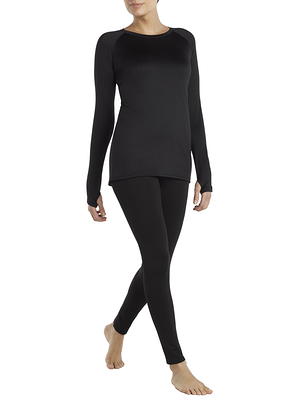 ClimateRight by Cuddl Duds Women's and Women's Plus Stretch Fleece Base  Layer Top 