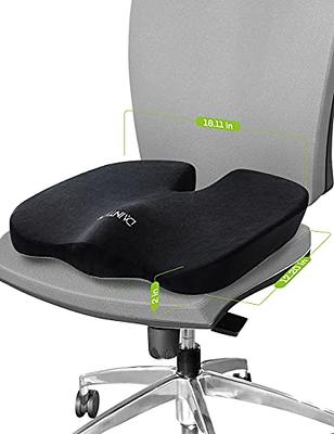 DAINTIER Chair Seat Cushion, Office Cushion Memory Foam Comfort Cushions  for Car Truck Driver Travel Wheelchair, Thick Chair Pillow for Relief Lower  Back, Tailbone, Sciatica, Hip Pain,Coccyx - Yahoo Shopping