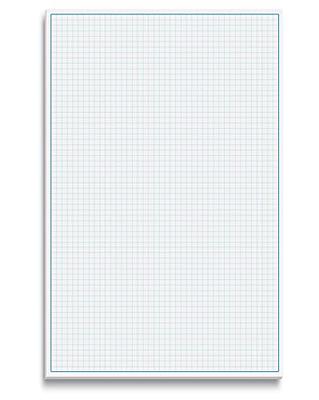 321Done Double Sided Graph Paper Notepad, 0.20 Grid, 8.5x11, Made