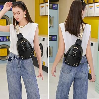 CLUCI Sling Bag Crossbody Bags for Woman Leather Cross Body Bag Sling  Backpack Crossbody Chest Bag Daypack Travel Fashion