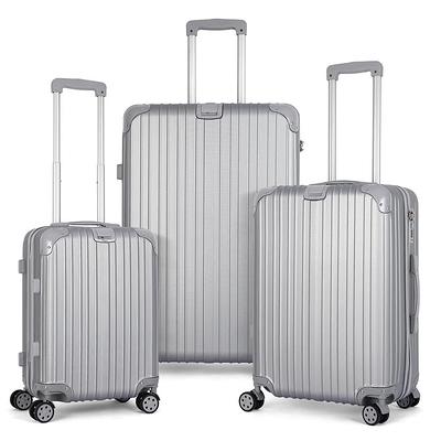 Hikolayae Port Victoria Nested Hardside Luggage Set in Elegant Black, 3 Piece - TSA Compliant