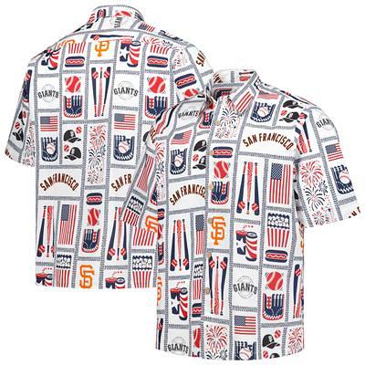 Men's Reyn Spooner White Detroit Tigers Americana Button-Up Shirt