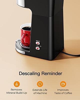 Famiworths Single Serve Coffee Maker for K Cup and Ground Coffee, 6 to 14  Oz Brew Sizes, Fits Travel Mug, Mini One Cup Coffee Maker with  Self-cleaning Function, Red - Yahoo Shopping