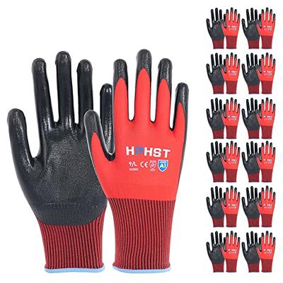 toolant Work Gloves for Men-12 Pairs, Nitrile Coated Work Gloves with Grip,  Touch Screen Gloves for Warehouse, Mechanic, Construction, Gardening,  Woodworking, Oil Resistant Gloves(Red & Black, Small) - Yahoo Shopping