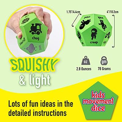 Premkid Exercise Dice for Kids,12-Sided Giant Foam Dice for Indoor and  Outdoor Use, Kids Exercise Equipment for Classroom and Physical Education  Learning, Dice Games, Yoga Dice for Preschool Games : : Toys