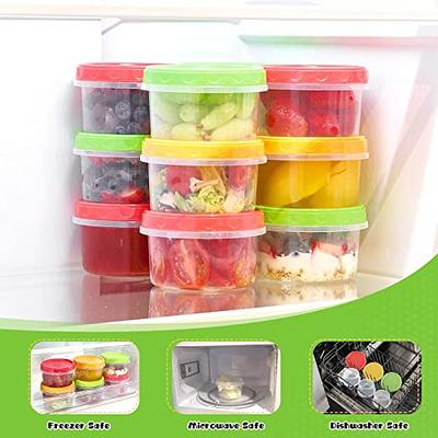 Mifoci 6 Pcs Silicone Food Containers Collapsible Storage Containers with  Airtight Lids Stacking Leftover Food Storage Collapsible Lunch Box for