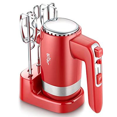 Hand Mixer, LINKChef Hand Mixer Electric 5 speed beater for Whipping +  Mixing Cookies, Brownies, Cakes, Dough, Batters, Meringues & More 