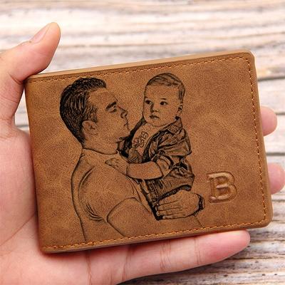 Personalized Custom Engraved Picture Leather Wallet Father's Day, Boyfriend,  Birthday Gift, Anniversary Gifts For Him - Yahoo Shopping