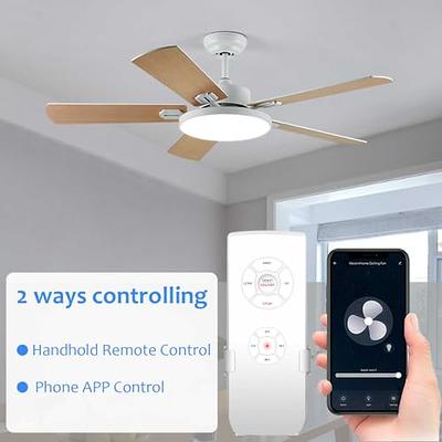 Tuya Smart Life Ceiling Fan Controller WIFI Fan Light Kit With RF Remote  Control APP Speed Switch Dimmer Work With Alexa Google