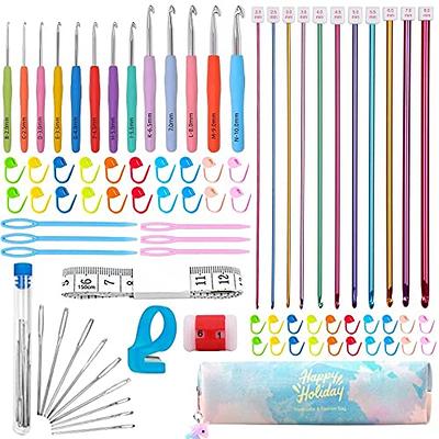 6Pcs Crochet Hook Set Large 7mm-20mm Large Size Yarn Crochet Hooks Needles  With