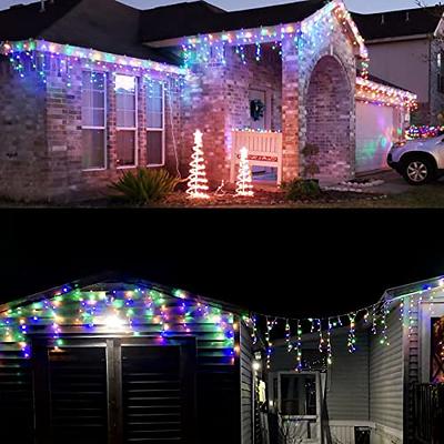 Upgraded Solar Christmas Lights,304 LED Outdoor Christmas Decorations 8  Modes Waterproof Solar Powered String Lights for Patio Yard Garden Wedding  Party House Xmas Tree Roof Decorations(Multicolored) - Yahoo Shopping