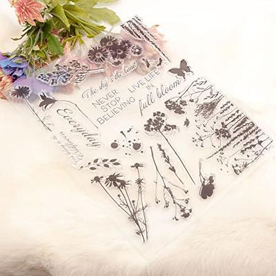 Qoiseys Never Stop Believing Clear Silicone Stamps for Card Making