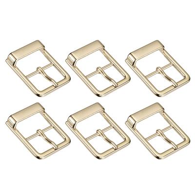 Gold Metal Belt Buckle Double Bar Buckle Adjuster Buckle Rectangle