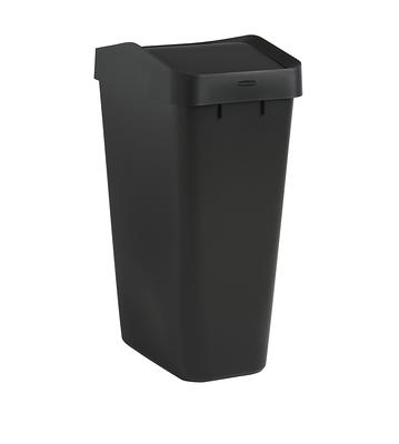 Project Source 23- Gallons Black Plastic Touchless Kitchen Trash Can Indoor