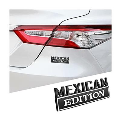 zipelo Mexican Edition Emblem for Car, 3D Car Letters Metal