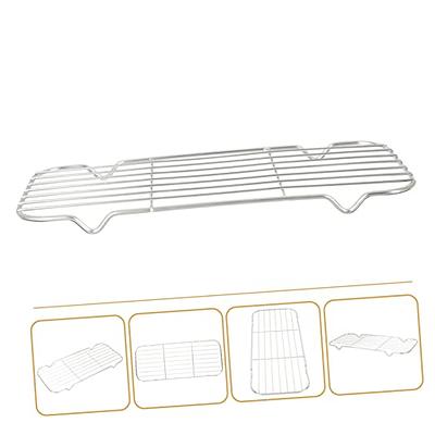 Hemoton BBQ Grills Cookie Drying Rack Bread Loaf Pan Can Strainer Wire Rack  for Baking Oven Rack Barbecue Grill Rack Food Frying Rack Roasting Baking  Rack Stainless Steel Mesh Cooling Rack 