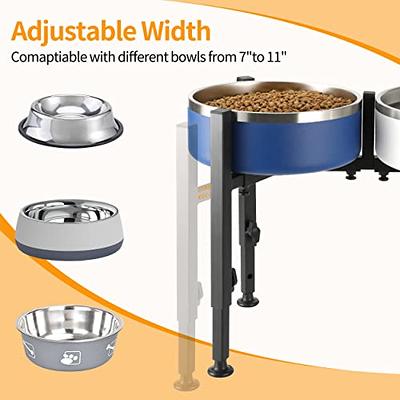 Elevated Adjustable Dog Bowl Stainless Steel Large Food Water Bowls