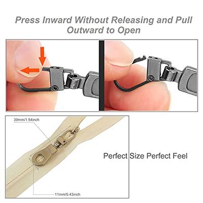 Zipper Pull Replacement for Small Holes Zipper, Detachable Zipper Tab  Repair for Clothing Jackets Boots