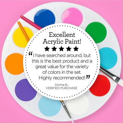Apple Barrel 12 Pack Colors Acrylic Paint Value Set New. Matte