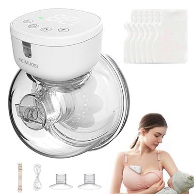  Breast Pump, Wearable Breast Pump, Hands Free Breast Pump, Electric  Breast Pump 2 Mode & 9 Levels, 24mm Flange, 2 Pack