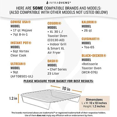 Air Fryer Accessories Compatible with Gowise, Chefman, Cozyna, Insignia,  Kalorik, Gourmia, Nuwave®, Paula Deen + More, Air Fryer Rack, Air Fryer  Cheat