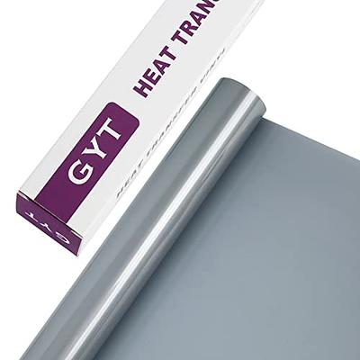 GYT Red Heat Transfer Vinyl Rolls - 12 Inch x 7 Feet Red HTV Vinyl