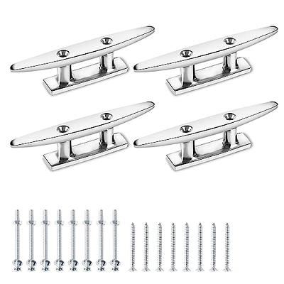 VEITHI 4 inch Boat Cleat Flat Top 4 Pack, 316 Stainless Steel Boat Dock  Cleats Small,Rope Cleat,Dock Cleats with Screws for Marine or Nautical  Decor and Dock Cleat Decorative. - Yahoo Shopping