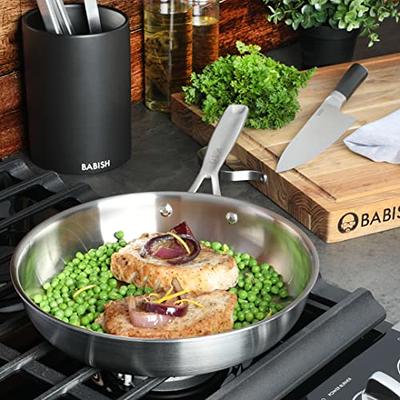 Lexi Home Tri-Ply Stainless Steel Nonstick Frying Pan